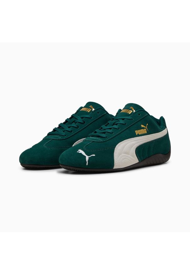 Buty Speedcat Og Dark Myrtle-Puma White. Kolor: zielony. Materiał: tkanina, skóra