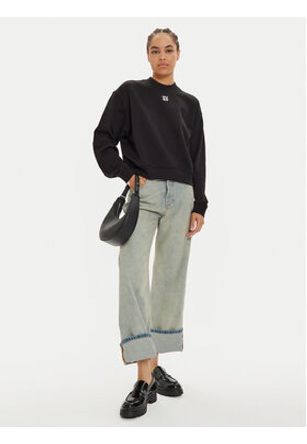 Hugo Bluza Daxandria 50527463 Czarny Relaxed Fit. Kolor: czarny. Materiał: bawełna