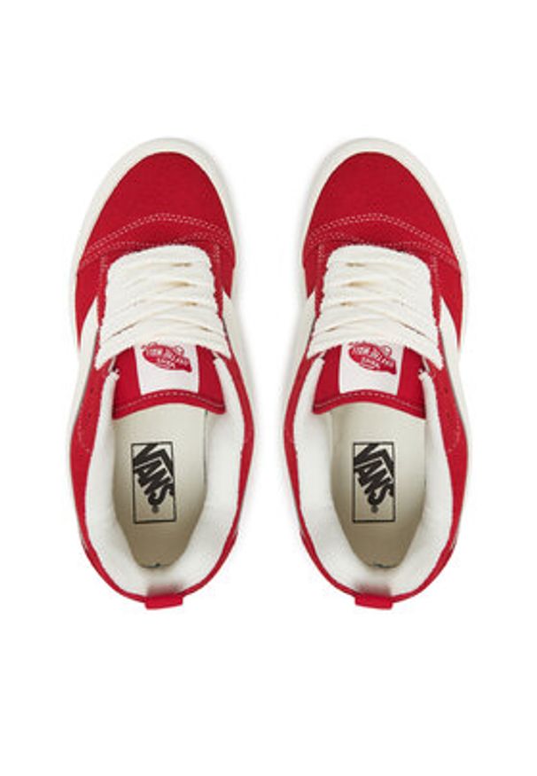 Vans Tenisówki Knu Skool VN000D75BOP1 Czerwony. Kolor: czerwony. Materiał: skóra, zamsz