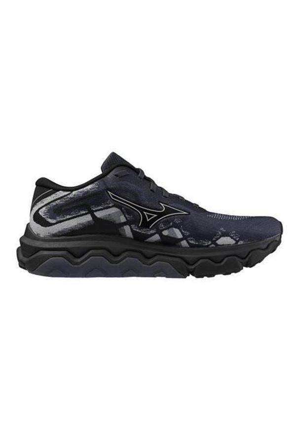 Buty do biegania męskie Mizuno Wave Horizon 7. Kolor: czarny. Materiał: materiał, syntetyk. Szerokość cholewki: normalna. Model: Mizuno Wave