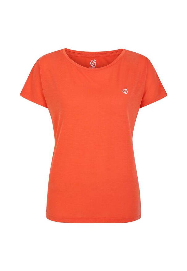 DARE 2B - T-shirt Damski Melanżowy Niska Waga Persisting. Kolor: pomarańczowy. Wzór: melanż