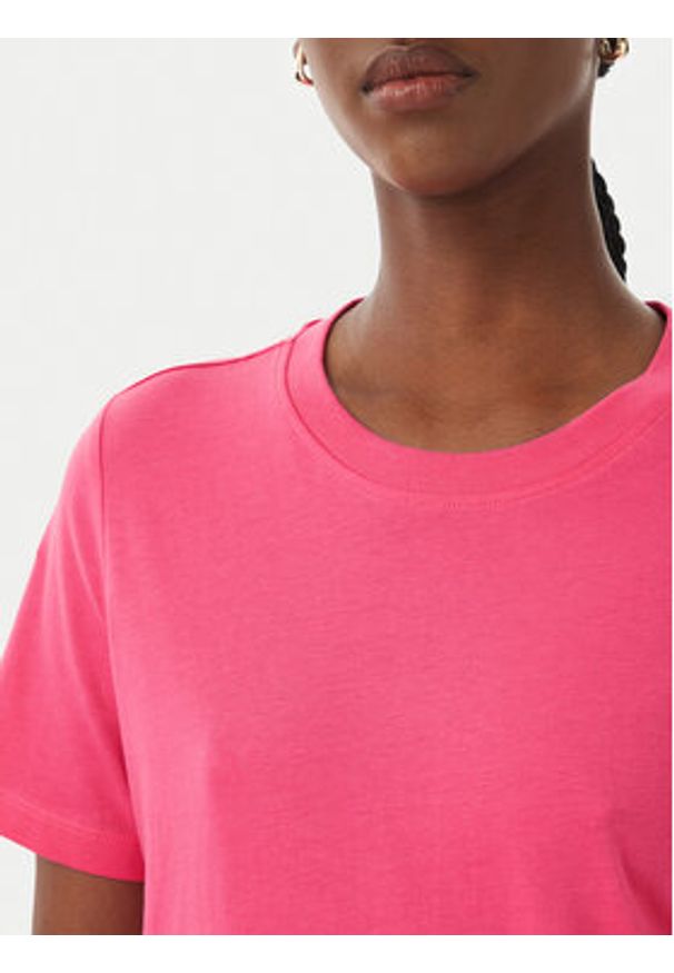 Vero Moda T-Shirt Paulina 10316991 Różowy Regular Fit. Kolor: różowy. Materiał: bawełna