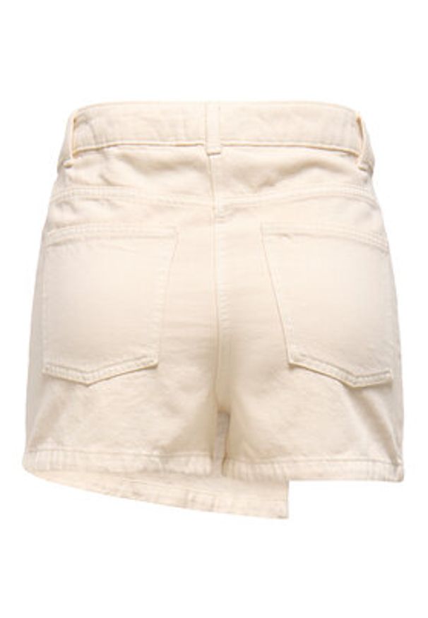 only - ONLY Spódnico-szorty Milly 15338617 Beżowy Regular Fit. Kolor: beżowy. Materiał: bawełna