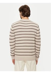 Jack & Jones - Jack&Jones Sweter Bronx 12264080 Beżowy Regular Fit. Kolor: beżowy. Materiał: syntetyk #5