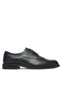 TOMMY HILFIGER - Tommy Hilfiger Półbuty Corporate Dressy Lth FM0FM06023 Czarny. Kolor: czarny. Materiał: skóra #1