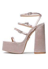 Steve Madden Sandały Elavator SM11002313-306 Beżowy. Kolor: beżowy. Materiał: materiał