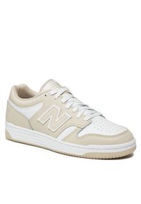 New Balance Sneakersy BB480LBB Beżowy. Kolor: beżowy. Materiał: skóra #6