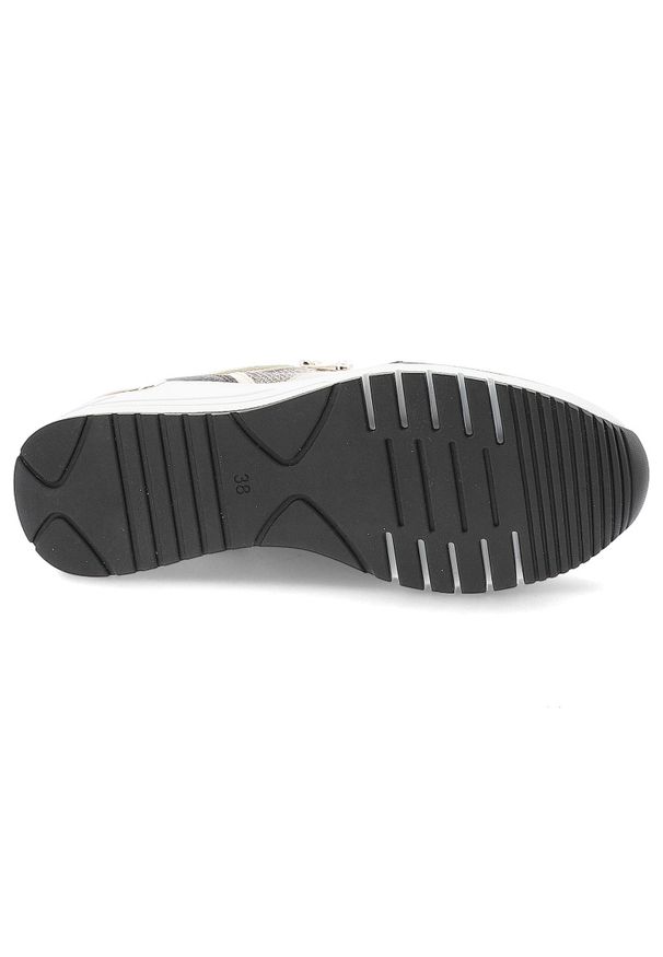 Beżowe Sneakersy Marco Tozzi Modne Obuwie Damskie Na Koturnie. Okazja: na co dzień. Zapięcie: zamek. Kolor: beżowy. Materiał: materiał, jeans. Szerokość cholewki: normalna. Obcas: na koturnie. Styl: elegancki, casual