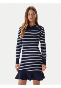 Guess Sukienka dzianinowa W5BK47 Z0422 Niebieski Regular Fit. Kolor: niebieski. Materiał: syntetyk
