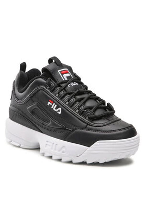 Fila Sneakersy Disruptor Teens FFT0029.80010 Czarny. Kolor: czarny. Materiał: skóra