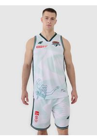 4f - 4F Koszulka meczowa replika domowa z sezonu 2024/25 męska 4F x PLK - Zastal Zielona Góra - multikolor XXL. Typ kołnierza: dekolt w serek. Kolor: wielokolorowy. Materiał: włókno, dzianina, materiał, syntetyk. Wzór: gładki, nadruk, ze splotem. Sport: koszykówka, fitness