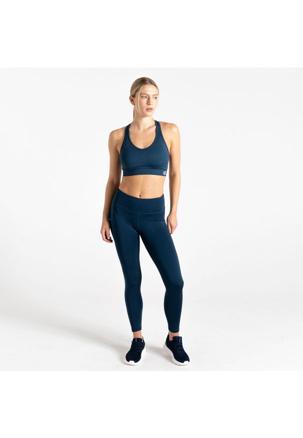 DARE 2B - Damskie wpływowe legginsy. Kolor: szary, niebieski, wielokolorowy. Materiał: poliester. Sport: fitness