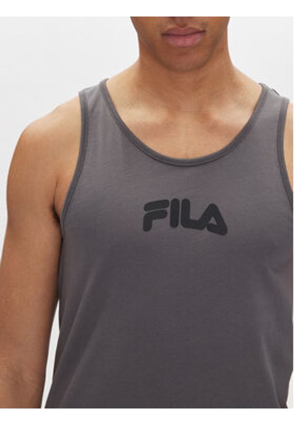 Fila Tank top Lirey FAM0919 Szary Slim Fit. Kolor: szary. Materiał: bawełna