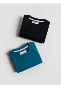 Reserved - Bawełniana bluza 2 pack - czarny. Kolor: czarny. Materiał: bawełna