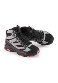 ALPINE PRO - Buty trekkingowe wysokie damskie Alpine Pro Wadune Vibram. Kolor: szary. Styl: sportowy #1