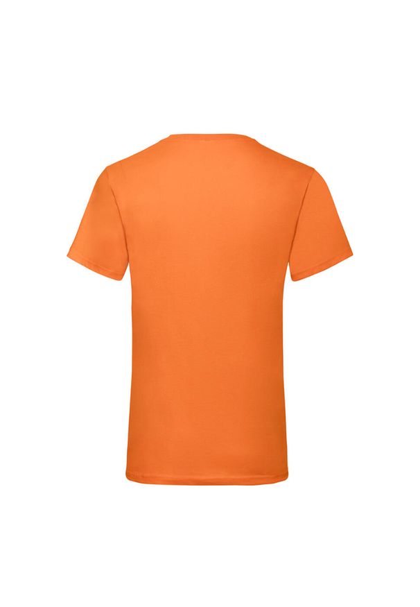 FRUIT OF THE LOOM - Męska Koszulka Z Dekoltem Valueweight. Kolor: żółty, pomarańczowy, wielokolorowy. Sport: turystyka piesza
