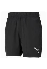 Puma - Męskie Szorty Z Tkaniny Dla Aktywnych. Kolor: czarny. Materiał: tkanina
