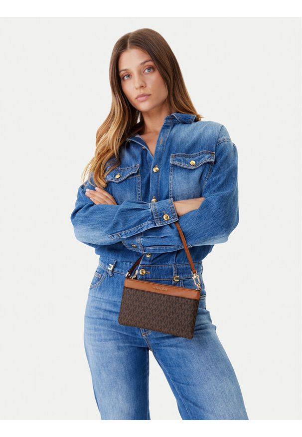 MICHAEL Michael Kors Torebka 32F5GJ6F6B Brązowy. Kolor: brązowy. Materiał: skórzane