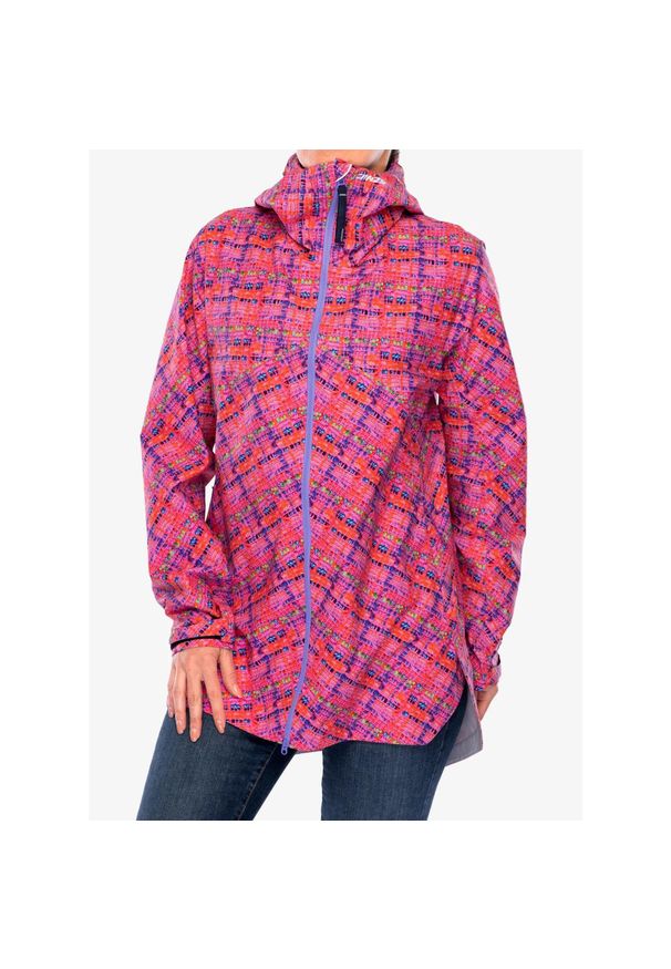 CRAZY - Kurtka przeciwdeszczowa damska Crazy Parka Wonder Magic Shell. Kolor: różowy. Sport: turystyka piesza