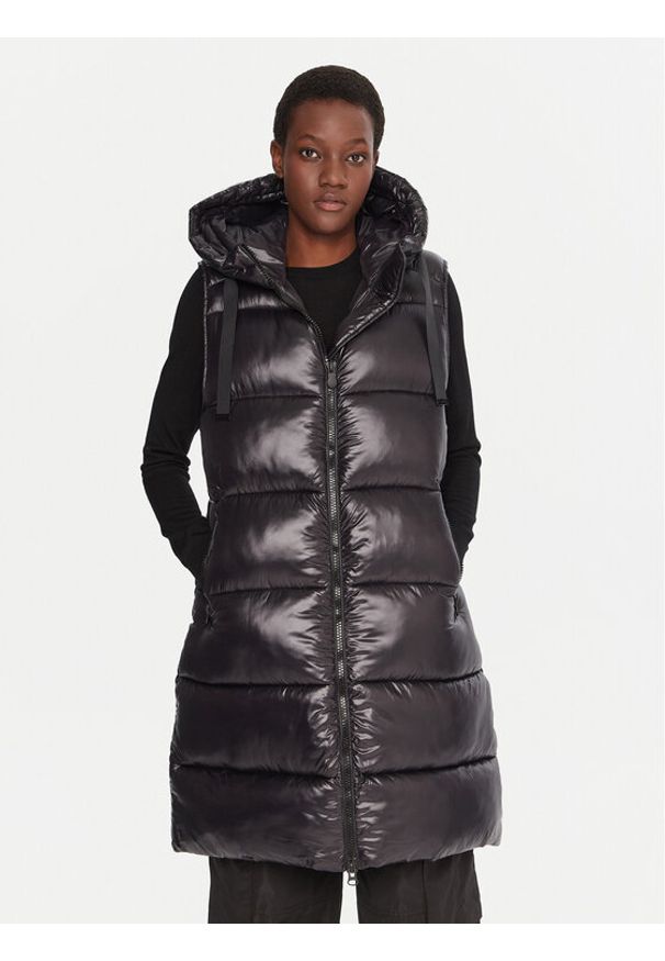 Save The Duck Bezrękawnik D80302W LOVE21 Czarny Regular Fit. Kolor: czarny. Materiał: syntetyk. Długość rękawa: bez rękawów