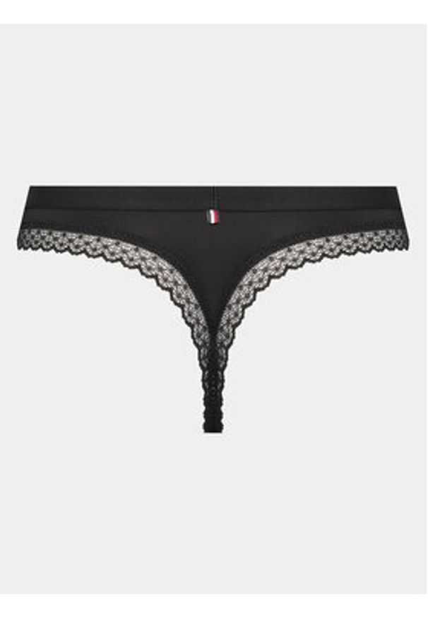 TOMMY HILFIGER - Tommy Hilfiger Stringi UW0UW04184 Czarny. Kolor: czarny. Materiał: syntetyk