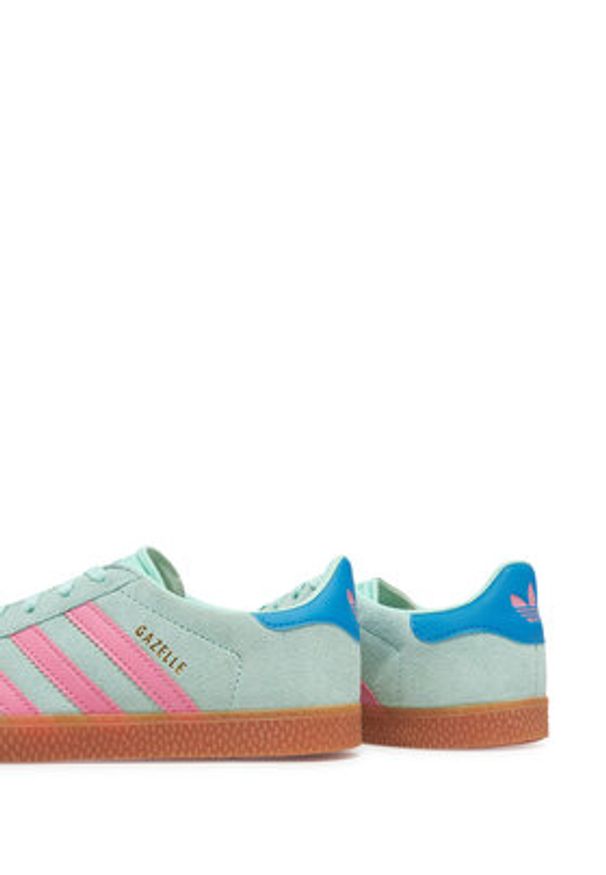 Adidas - adidas Sneakersy Gazelle JP7125 Zielony. Kolor: zielony. Materiał: zamsz, skóra. Model: Adidas Gazelle