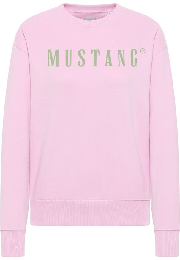 Mustang - DAMSKA BLUZA MUSTANG LOGO Aberdeen Pink Lavender 1014960 8070