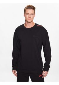 Hugo Bluza 50478910 Czarny Relaxed Fit. Kolor: czarny. Materiał: bawełna