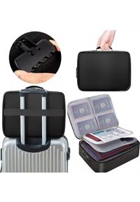 Walizka torba podróżna Alogy Bag for Documents with Number Lock - 37x11x27cm Czarna. Kolor: czarny #1