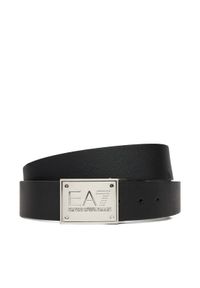 EA7 Emporio Armani Pasek Męski 7X000091 AF14319 MC165 Czarny. Kolor: czarny. Materiał: skóra