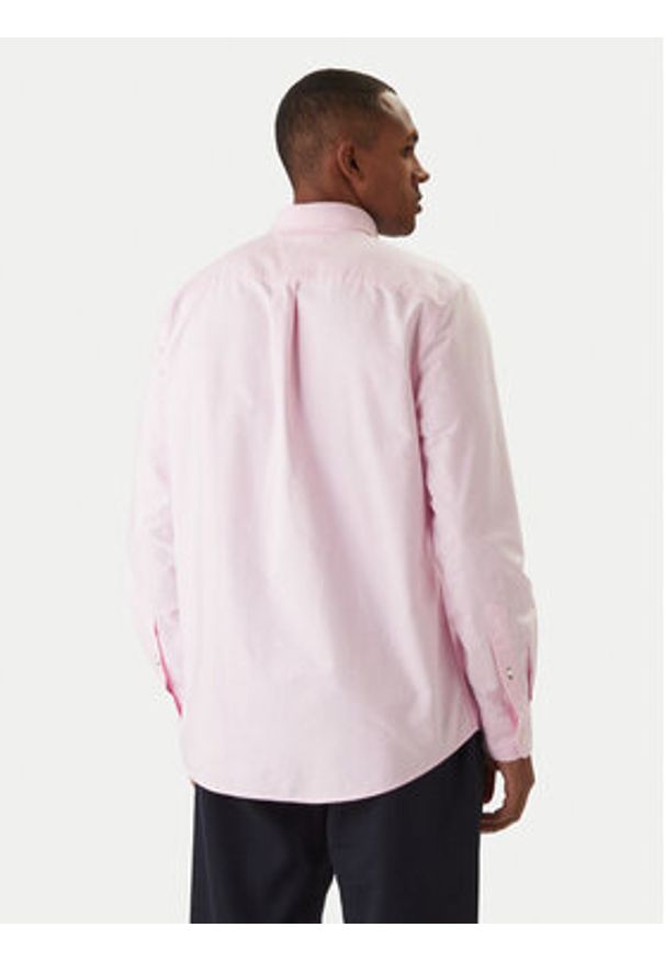 TOMMY HILFIGER - Tommy Hilfiger Koszula Solid Heritage MW0MW35774 Różowy Regular Fit. Kolor: różowy. Materiał: bawełna