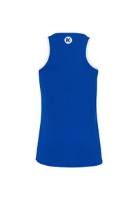 KEMPA - Damska koszulka typu tank top Kempa Player. Kolor: biały, niebieski, wielokolorowy. Wzór: kolorowy. Sport: koszykówka