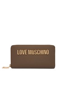 Love Moschino - LOVE MOSCHINO Portfel JC5611PP1OKD0203 Brązowy. Kolor: brązowy. Materiał: skóra #1