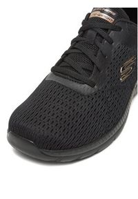 skechers - Skechers Sneakersy BOUNTIFUL 12607 BKRG Czarny. Kolor: czarny. Materiał: materiał #5