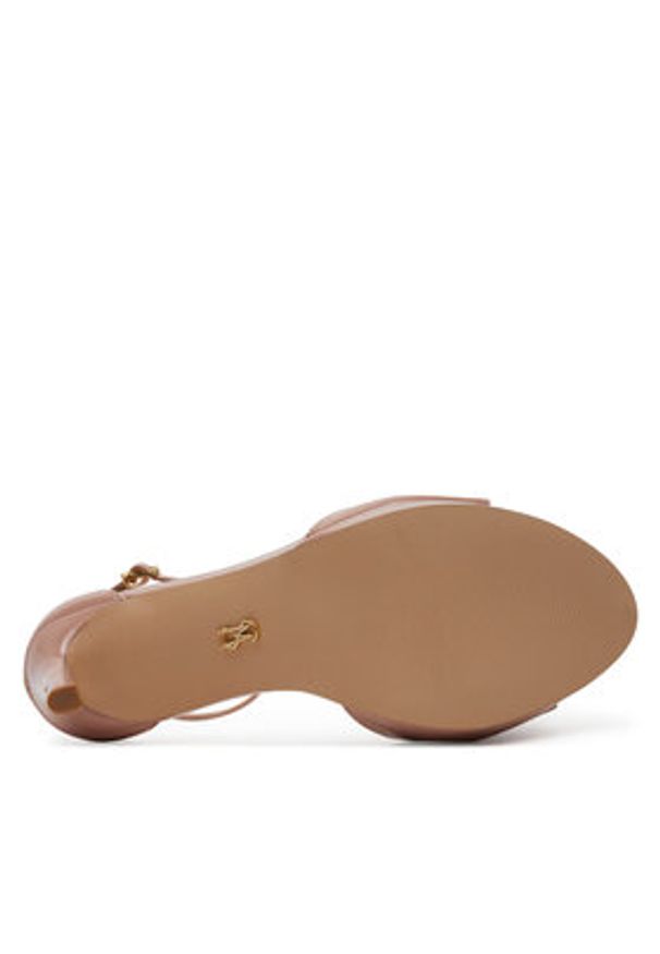Steve Madden Sandały Evers Heeled s SM11003574 Różowy. Kolor: różowy. Materiał: skóra