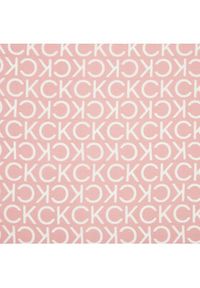 Calvin Klein Chusta Monogram K60K611413 Różowy. Kolor: różowy. Materiał: jedwab #3