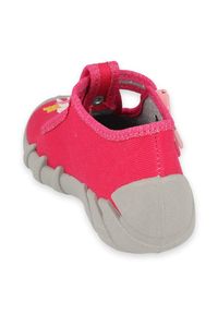 Befado obuwie dziecięce 110P451 Fuksja różowe. Kolor: różowy. Materiał: bawełna, tkanina #5