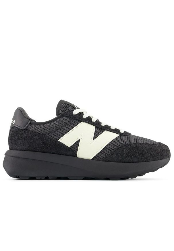Buty unisex New Balance U370PB - czarne. Zapięcie: sznurówki. Kolor: czarny. Materiał: guma, skóra, zamsz. Szerokość cholewki: normalna. Sezon: lato