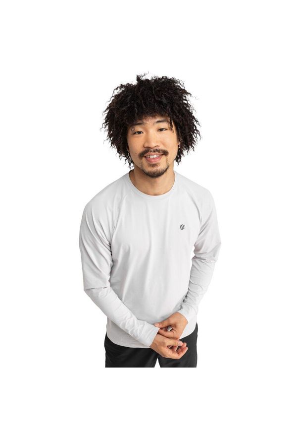 SIROKO - Koszulka trekkingowa z długim rękawem męska Zion. Kolor: szary. Materiał: materiał. Długość rękawa: długi rękaw. Długość: długie. Sport: turystyka piesza