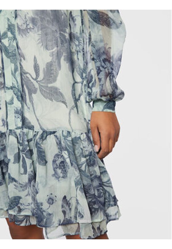 Guess Sukienka codzienna W3RK01 WDW52 Niebieski Regular Fit. Okazja: na co dzień. Kolor: niebieski. Materiał: syntetyk. Typ sukienki: proste. Styl: casual