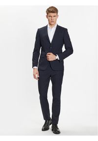 BOSS - Boss Garnitur 50491147 Niebieski Slim Fit. Kolor: niebieski