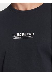 Lindbergh T-Shirt 30-420123 Granatowy Regular Fit. Kolor: niebieski. Materiał: bawełna #4