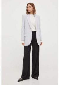 BOSS sweter damski kolor beżowy lekki. Kolor: beżowy. Materiał: dzianina. Długość rękawa: długi rękaw. Długość: długie. Styl: klasyczny #5