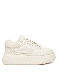 Karl Lagerfeld - KARL LAGERFELD Sneakersy Kreeper Lo KL42312A Écru. Materiał: skóra