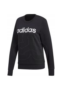 Adidas - Bluza Damska ADIDAS Czarna Sportowa WIOSENNA - S. Kolor: czarny. Materiał: materiał, bawełna, dresówka. Sezon: wiosna. Styl: sportowy #1