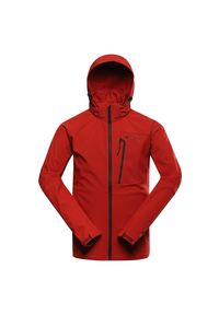 ALPINE PRO - Kurtka softshell męska Alpine Pro Hoor. Kolor: czerwony. Materiał: softshell. Sport: turystyka piesza, wspinaczka #1