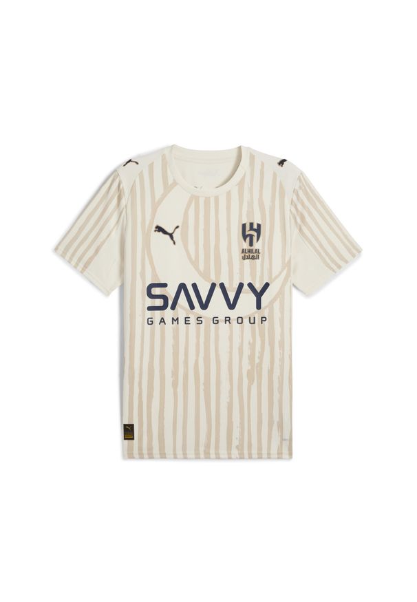 Puma - Męska koszulka KIDSUPER × AL-HILAL SFC PUMA Alpine Snow Club Navy White Blue. Kolor: niebieski, wielokolorowy, biały. Sport: piłka nożna