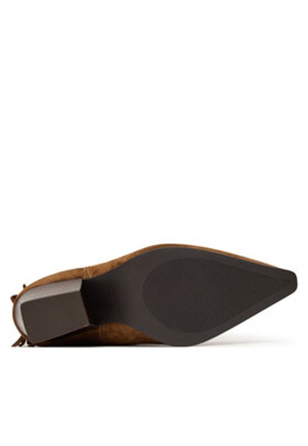 Aldo Botki Jollene 14088521 Brązowy. Kolor: brązowy. Materiał: skóra, zamsz