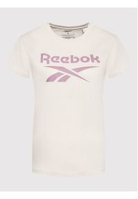 Reebok T-Shirt Identity HI0540 Beżowy Relaxed Fit. Kolor: beżowy. Materiał: bawełna, syntetyk #4