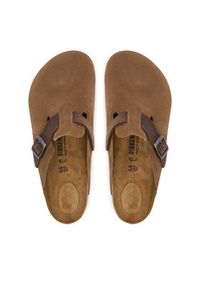 Birkenstock Klapki Boston 1030667 Brązowy. Kolor: brązowy. Materiał: zamsz, skóra #2